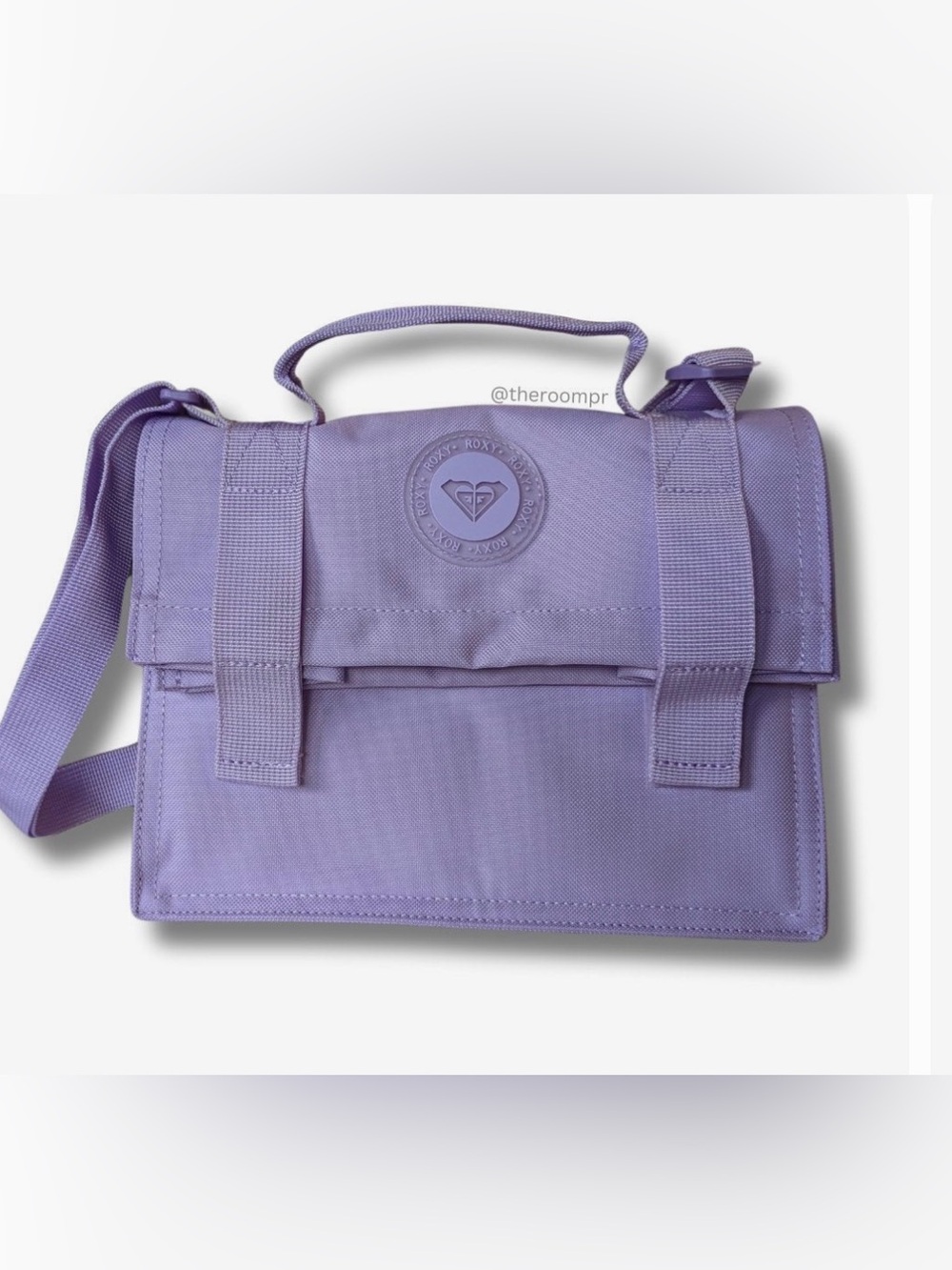 Roxy Lavender Canvas Satchel Lunch Bag